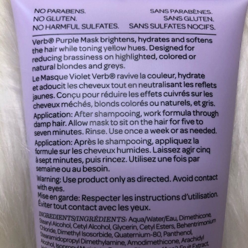 Verb Purple Toning Brightening Hydrating Mask 6.3 - Picture 3 of 5